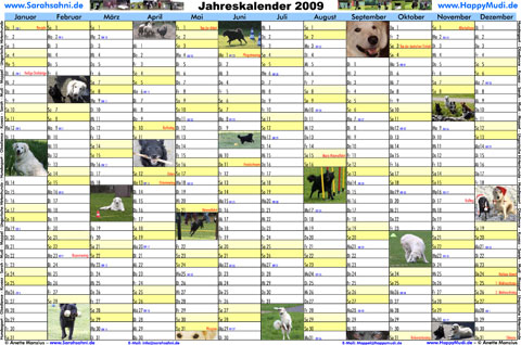 Jahreskalender 2009